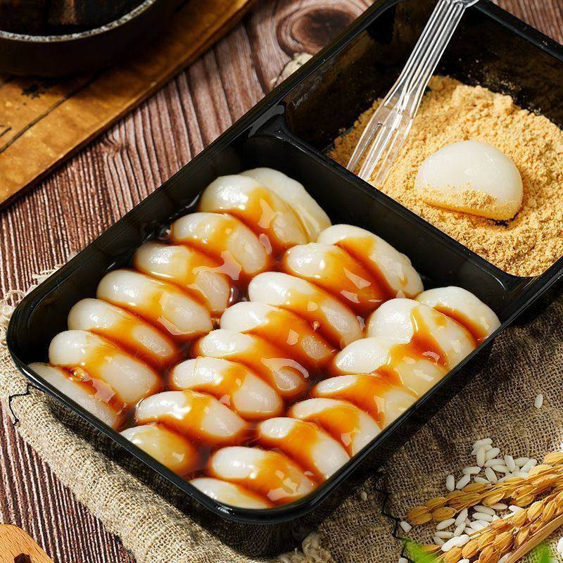 沾粉糍粑(桂花味/红糖味)250g/盒手工即食粘粉麻糍传统糕点零食YW,零食/坚果/特产,中式糕点/新中式糕点,淘宝优惠券,粉丝福利购,淘宝优惠卷