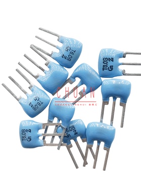 TPS6.0MB 进口村田陶瓷陷波器 T6.0MB 6.000MHZ 6MHZ 蓝色直插3脚