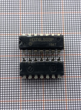 原装正品 直插 HD74LS03P DIP-14 与非门/带开路集电极 逻辑芯片