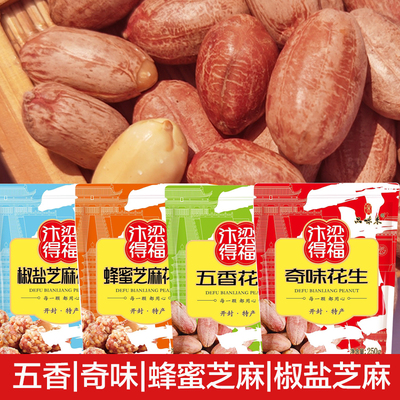 力浩开封特产礼物酥焦手工五香奇味炒花生见过炒货下酒休闲零食