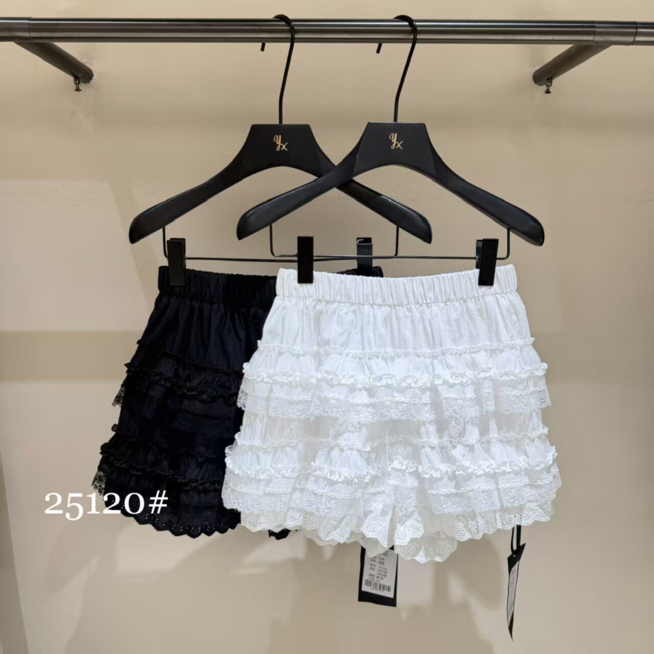 衣信2026夏季新款甜美蕾丝花边裙裤芭蕾风高腰防走光a字蛋糕热裤