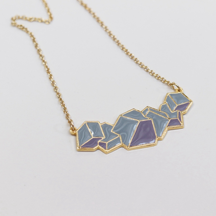 台湾镀金卡通饰品手工项链