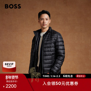 BOSS博斯 男士休闲舒适轻薄绗缝羽绒服