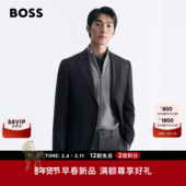 100%羊毛 饰羊毛西装 BOSS博斯 26年春季 图案装 男士 新款 外套