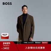 羊毛混纺宽松外套 男士 70%羊毛 BOSS博斯