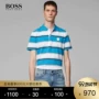 HUGO BOSS Hugo Bos Men 2019 mùa thu và mùa đông mới kinh doanh áo sơ mi cotton sọc trắng xanh sọc trắng - Polo áo phông polo nam