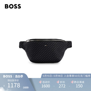 BOSS男士 礼物 HUGO 春夏字母图案印花人造革腰包