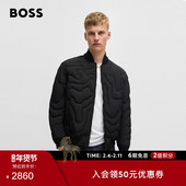 飞行员夹克 BOSS博斯 男士 数字生成绗缝宽松版 型飞行员夹克
