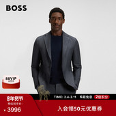 100%羊毛 微图案装 BOSS博斯 男士 冬款 饰商务风修身 西装