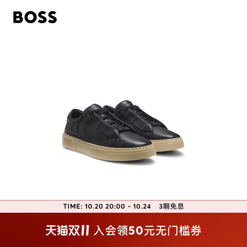 BOSS博斯 【阿斯顿马丁联名】男士25年冬款粒面革运动鞋GARY