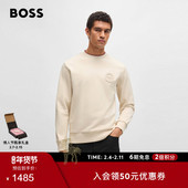 汪顺同款 保时捷联名 BOSS博斯 男士 棉质混纺纯色休闲卫衣