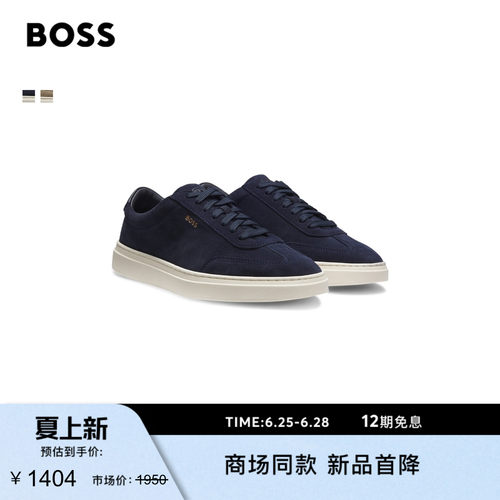 【礼物】BOSS博斯 男士26年春季新款皮革低帮运动鞋TTNM SL轻量版