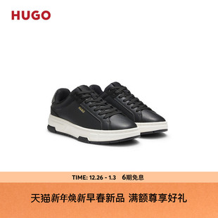 男士 HUGO雨果 26年春季 新款 饰人造革运动鞋 Z字型装 新年礼物