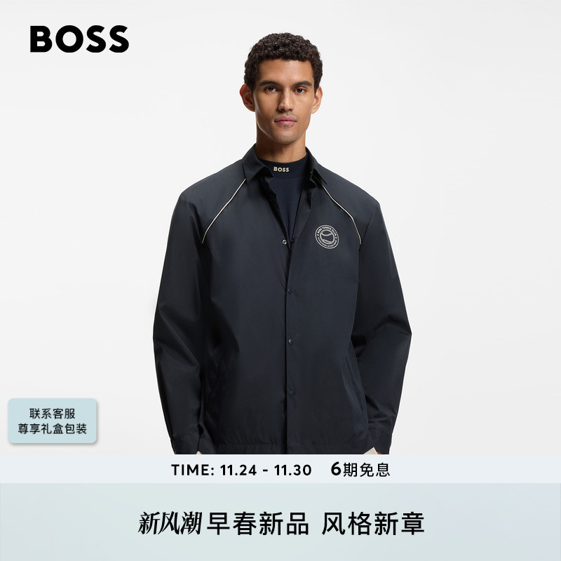 BOSS博斯 男士26年春季新款宽松版型外套衬衫