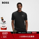 保时捷联名 BOSS博斯 男士 秋款 丝光棉T恤