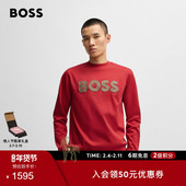 汪顺同款 100%棉 BOSS博斯X封神联名 男士 金色标志棉质卫衣