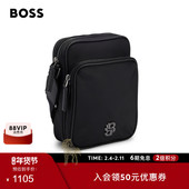BOSS博斯 男士 印有双B花押字斜纹记者包
