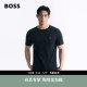 经典 徽标饰片棉质平纹针织短袖 款 男士 T恤 BOSS博斯