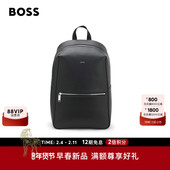 新款 徽标印字粒面双肩背包 男士 26年春季 双肩包 BOSS博斯