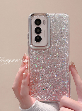 闪粉满天星适用opporeno12手机壳新款女生reno12pro奢华时尚11pro高级感网红超火10外壳硅胶全包防摔保护套