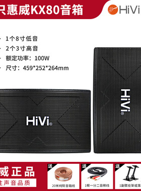 Hivi/惠威 KX80/KX100/KX1000家用卡拉OK音响套装KTV舞台会议音箱