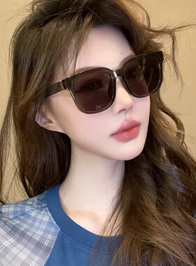 TR框偏光墨镜 方形防紫外线韩版复古高级感太阳眼镜55123