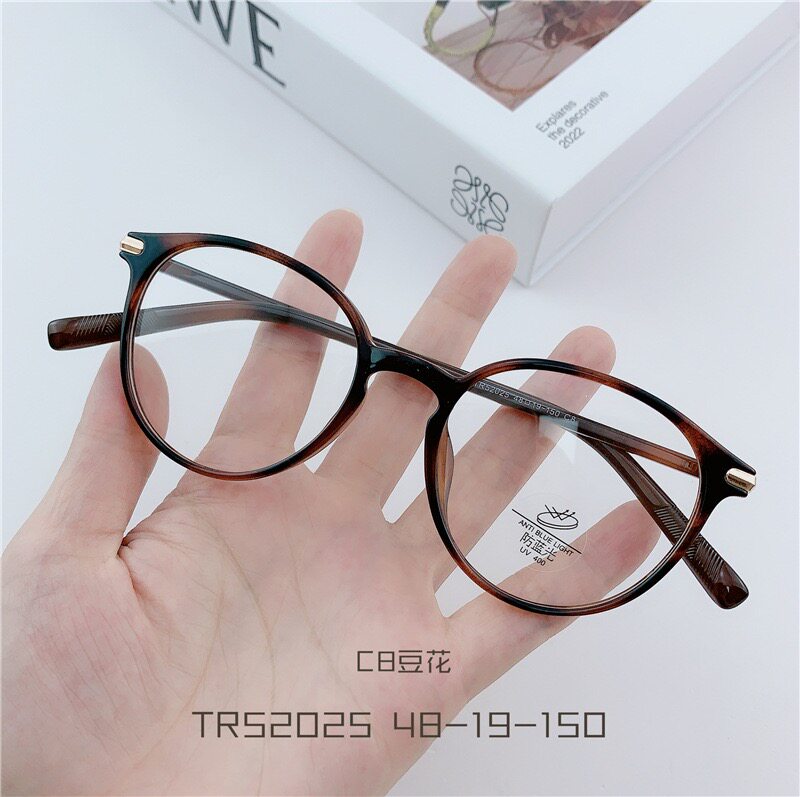 2025新款TR90超轻学生透明眼镜框韩版男女同款平光镜框TR52025