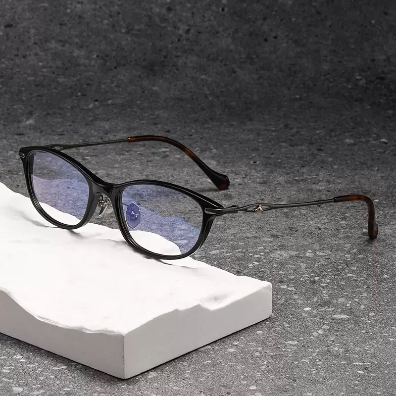 ARLT6891 小框形高品质钛板材椭圆框清新甜美风格眼镜框架眼镜