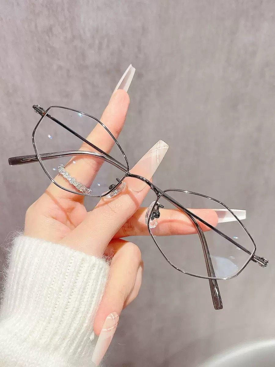 杨超越同款眼镜钛架镜框女 高级感镜架近视眼镜平光镜批发03087