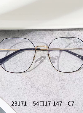 23171金属多边形眼镜 可配近视眼镜一套118