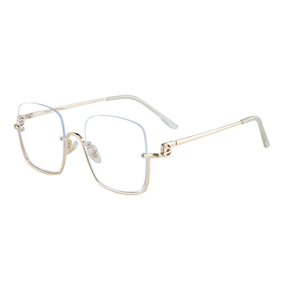 7577新款下半框眼镜 时尚倒框无边框眼镜 潮流个性墨镜防紫外线