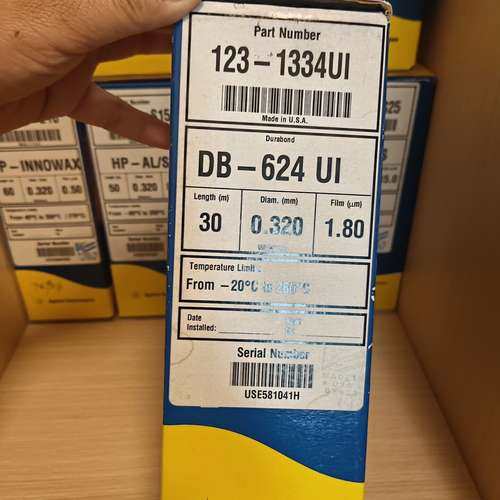 安捷伦123-1334UI J&W DB-624 超高惰性气需问价