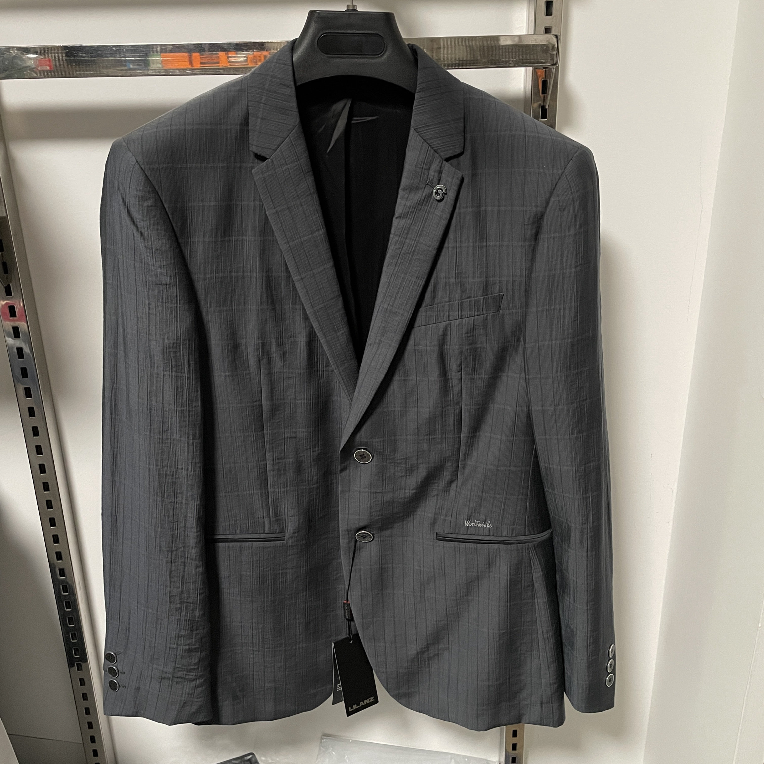 180号利家春秋男士休闲西服商务修身单西装通勤外套男22CDX072SA