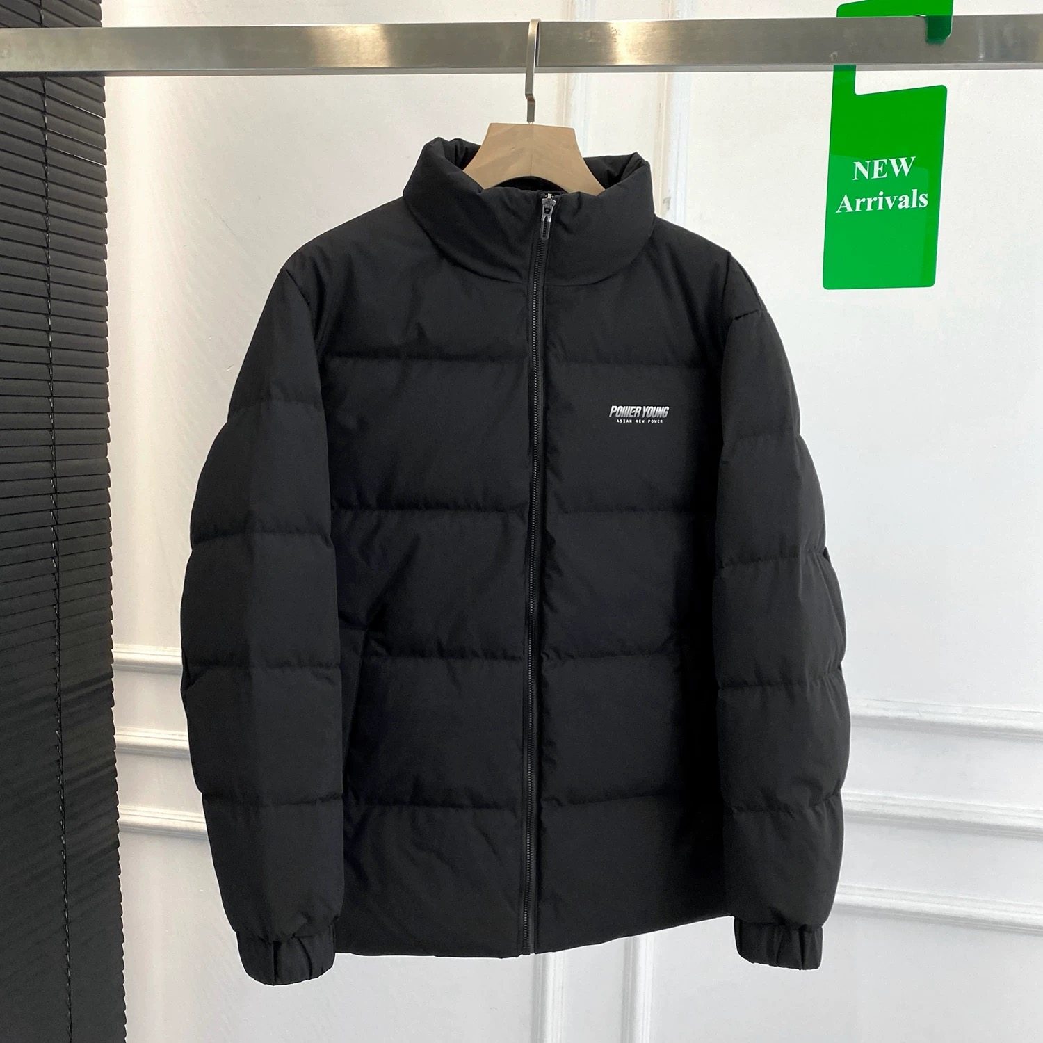 品牌撤柜秋冬中老年男士简约立领羽绒服保暖运动宽松大码外套