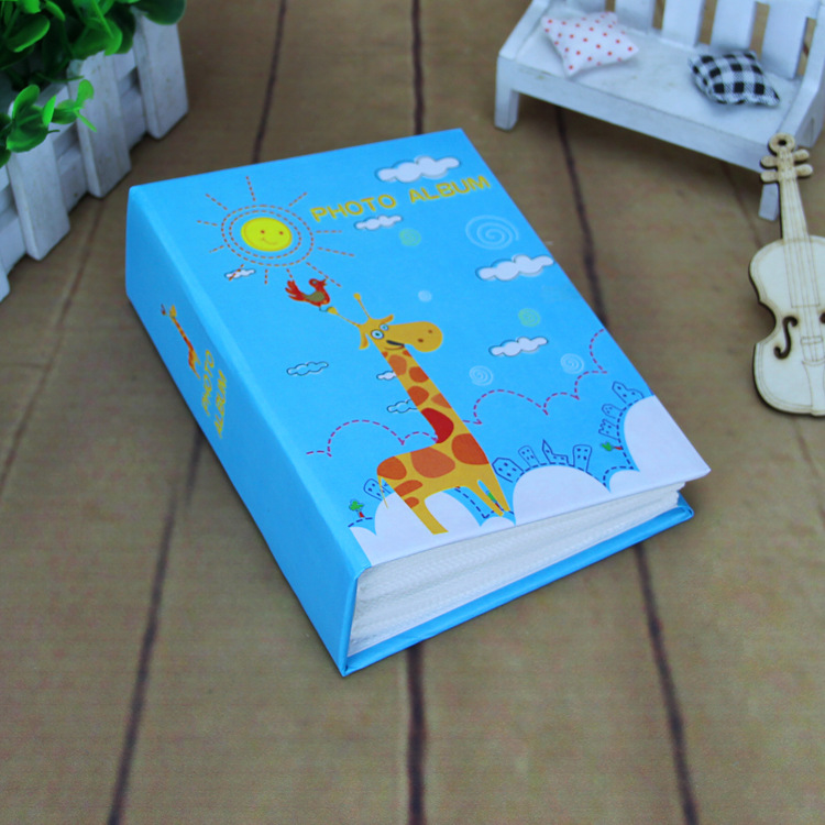 卡通插页式可放儿童成长手工相册