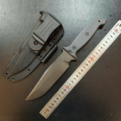 毕方制作 中直9cr18mov电渣真空深冷热处理户外露营博弈刀 柘