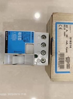 西德schupa蜘蛛漏电开关NFI63/0.03 63A/NFI40.030.4.31