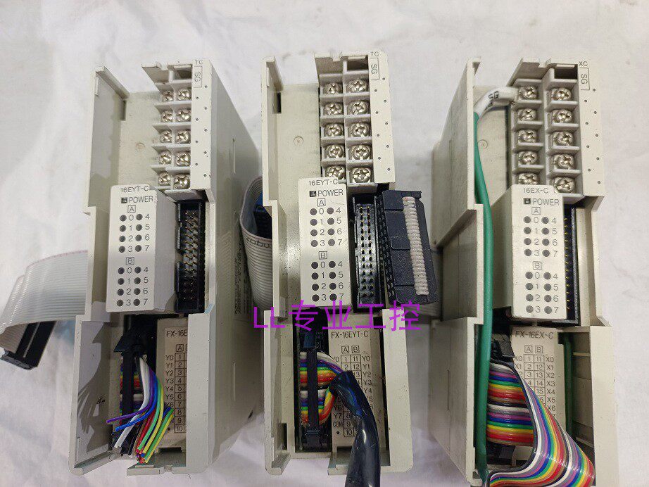 三菱plc 扩展模块fx-16ex-c/16eyt/8av/232adp/fx2n-cnv-if 包好