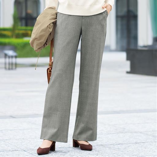 日本代购2025年秋季日本制女士尾州织直筒高腰长裤 有大码