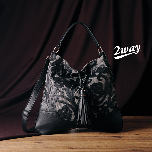 日本代购2026年春号阿拉伯花纹充满东方风情的2WAY单肩包