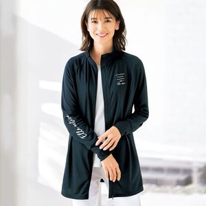 2024年夏季日本代购女装立领指孔付拉链轻薄水陆两用防晒服有大码