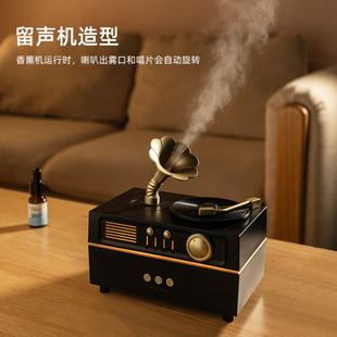 香薰机加湿器spa按摩院美容院空气喷雾净化器香氛精油 古典留声机