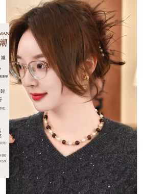 雅舒曼&图图妈【檀木仿珍珠项链】雅舒曼提升气质时髦仿珍珠项链