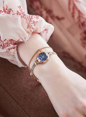 聚利时手表女款小众轻奢防水小表盘手链女士手表名牌正品2025新款