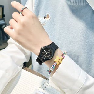 聚利时考试专用手表男女款 简约潮流学院风初高中生静音夜光石英表