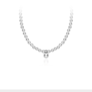 小香风锁骨链小众设计 气质法式 Julius 聚利时珍珠项链女2025新款