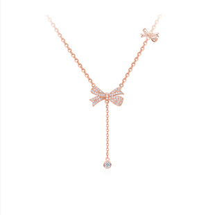 配饰轻奢小众高级感锁骨链 2025新款 Julius 聚利时蝴蝶节项链女款