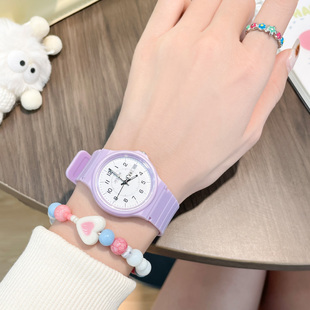 聚利时手表女学生静音考试专用腕表小众简约高颜值夜光百搭石英表