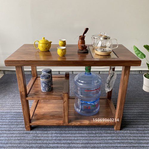 一米长大料茶桌茶台实木榫卯结构