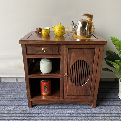 多功能新中式茶水柜实木耐用榫卯